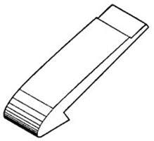 ATWC278X12 -- 2-7/8X12 CHRM CAP OVER NOSE